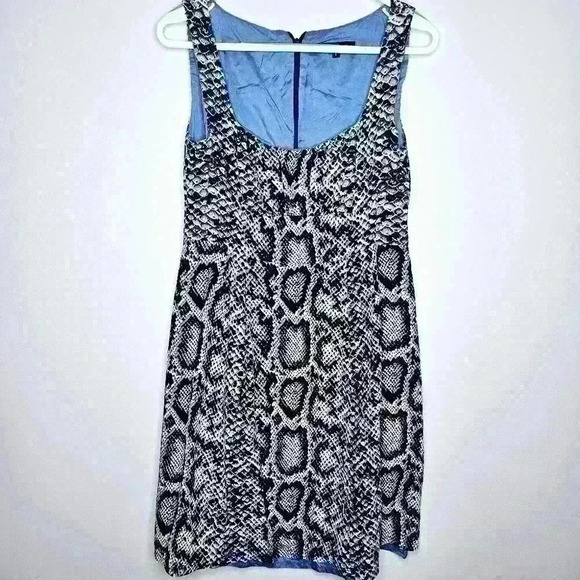 Nanette Lepore Silk Snake Sz 6 Python Print Dress Item#AA - Picture 2 of 7
